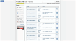 Desktop Screenshot of gratefuldeadtickets.org