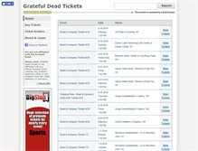 Tablet Screenshot of gratefuldeadtickets.org